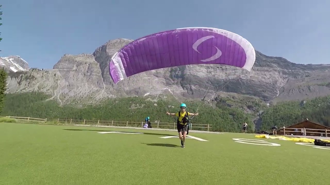Décollage élèves Aérofiz parapente - Passy plaine joux