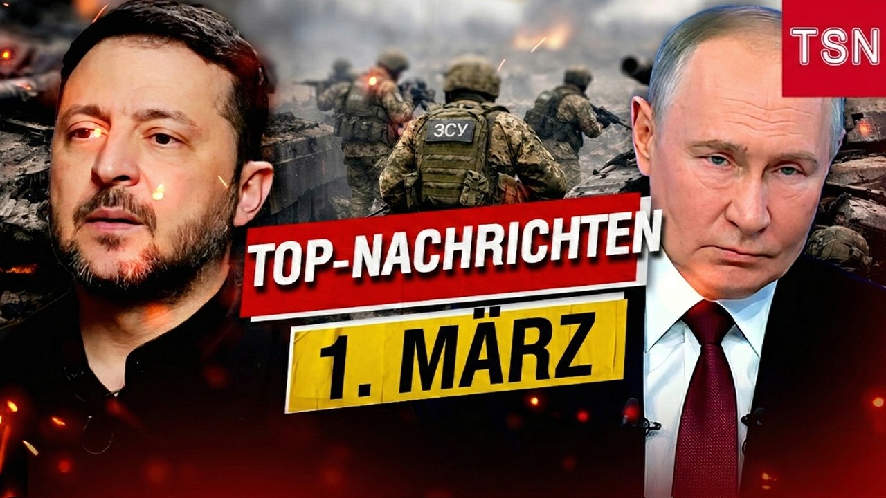 Top News 1. März: NEUE SUPERWAFFE VERÄNGSTIGT PUTIN! RUSSLAND LEHNT VERHANDLUNGEN AB