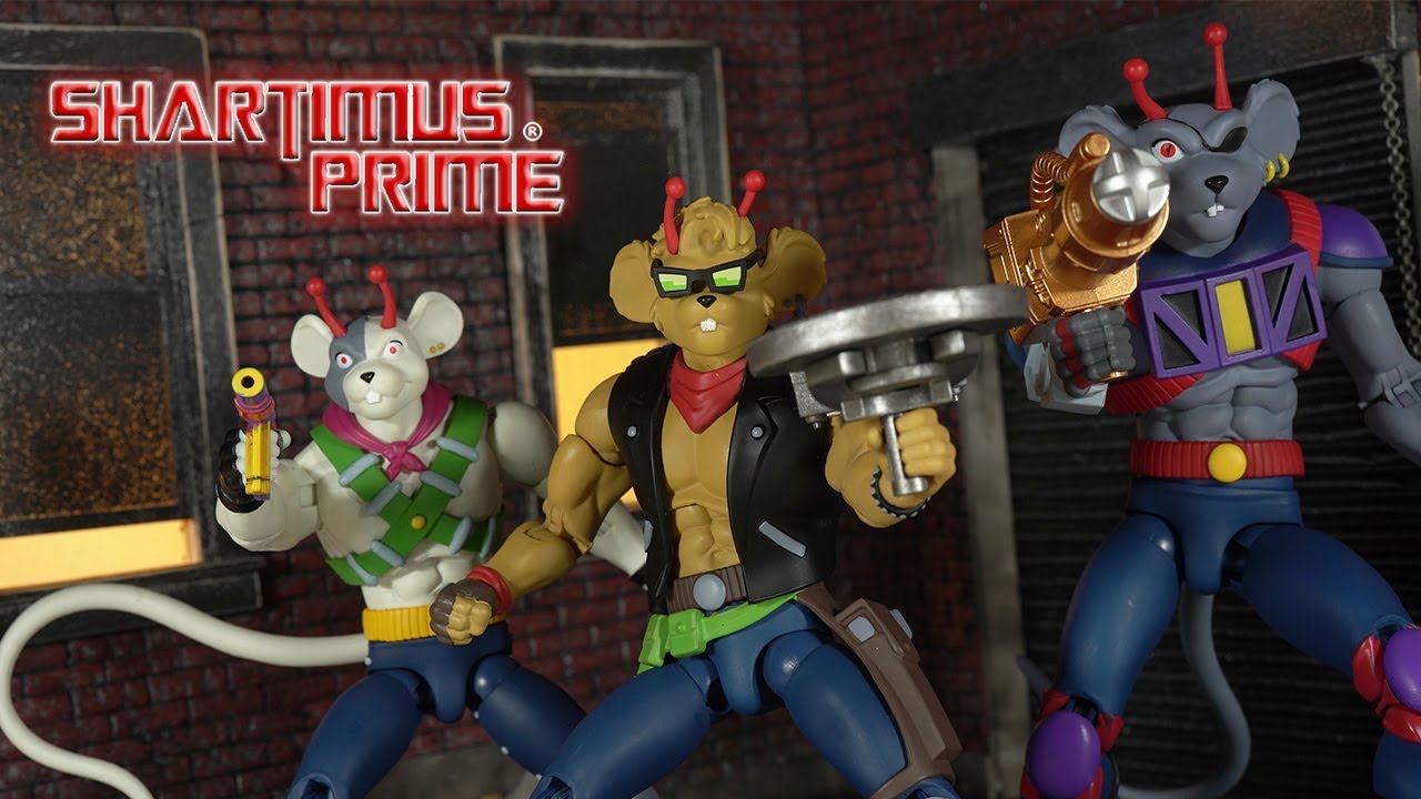 3 Nice Mice! - Biker Mice From Mars Vinnie, Throttle, and Modo Nacelle Action Figure Review