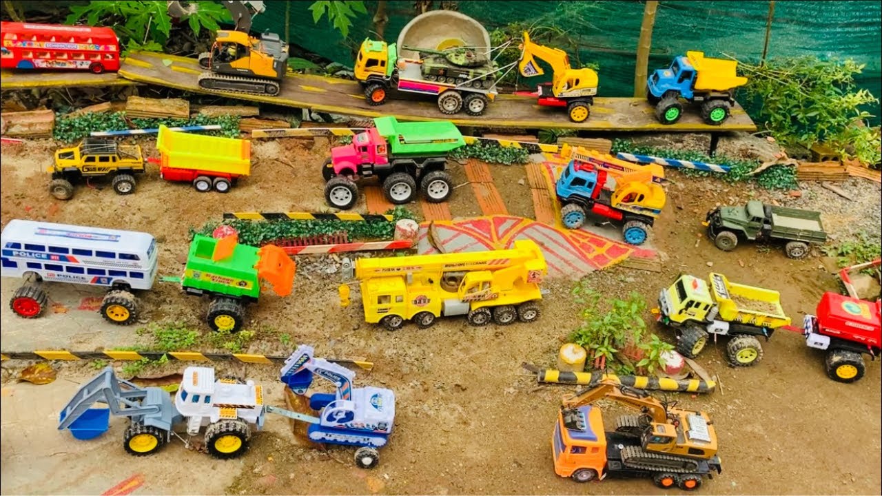 Truk Off Road RC, Truk Pengangkut Sampah, Traktor, Ekskavator, Truk Pasir, Truk Mobil Mobilan Oleng