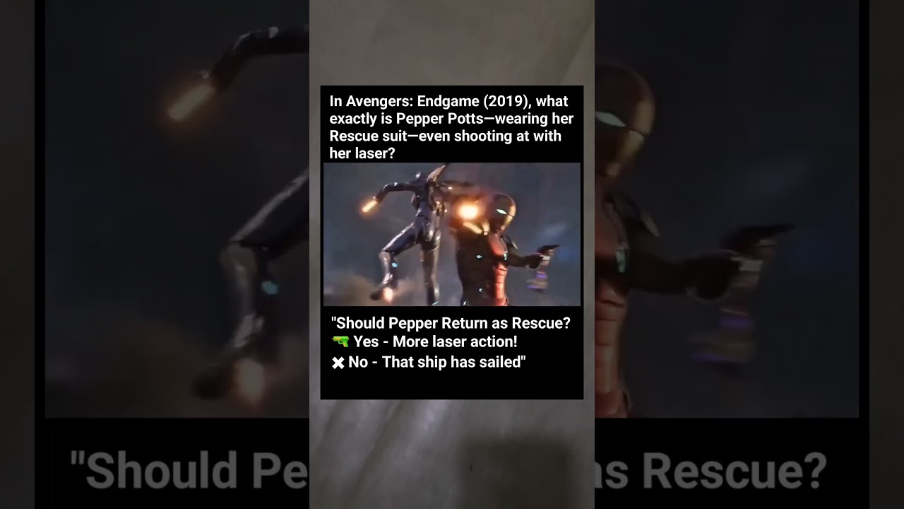 Pepper Potts' Rescue Suit Lasers Make NO SENSE (Avengers: Endgame Mystery Solved)