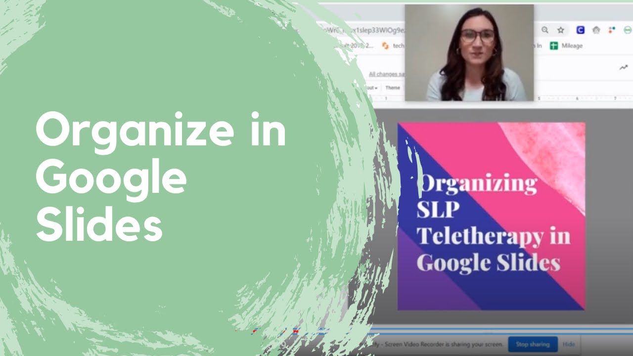 Organizing SLP Teletherapy in Google Slides