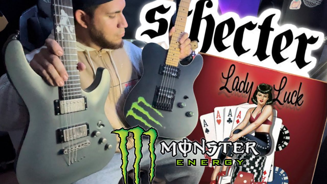Schecter Monster PT And Lady Luck Guitar Review And Demo