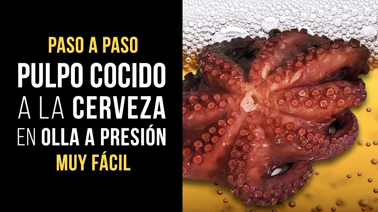 Pulpo Cocido a la Cerveza en Olla a Presión Express WMF en 10 minutos - Receta fácil