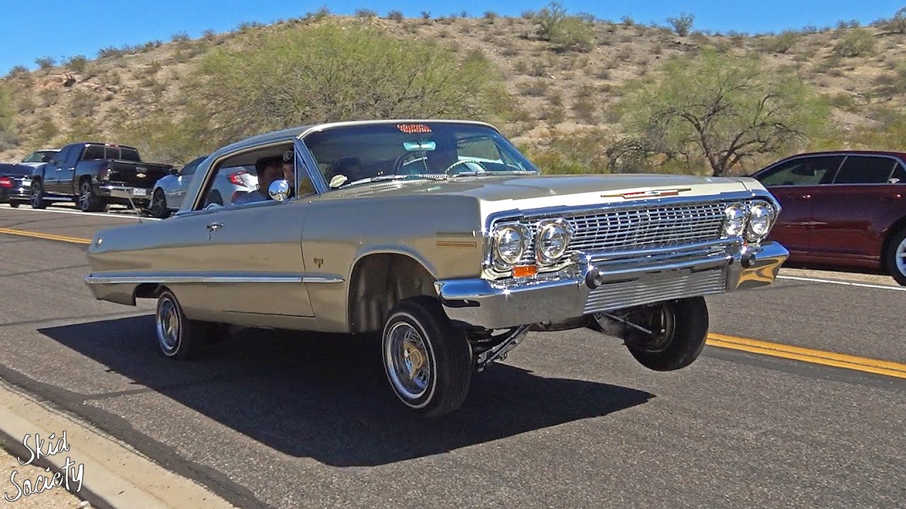 Arizona Lowriders Cruising! Estrella Mountain Park