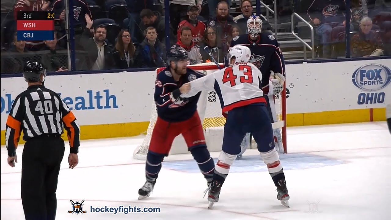 Tom Wilson vs David Savard Dec 16, 2019