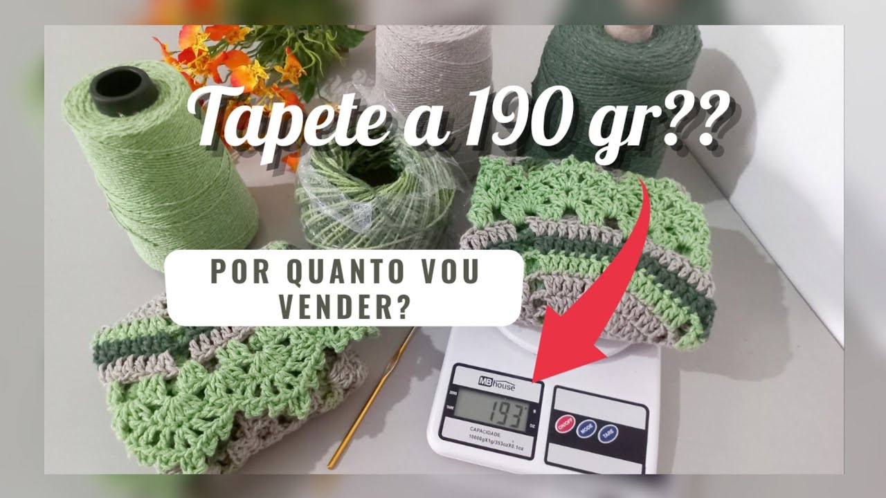🚨Fiz o Tapete Versão Econômica/ Gastei só 190 Gramas de Barbante 🤑