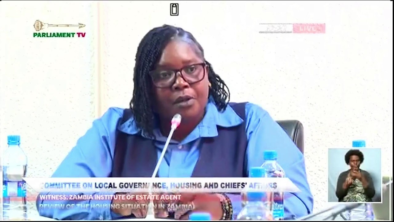 COMMITTEE ON LOCAOL GOVERNANCE, HOUSING AND CHIEFS AFFAIRS WITNESS: ZAMBIA INSTITUTE OF ESTATE AGENT