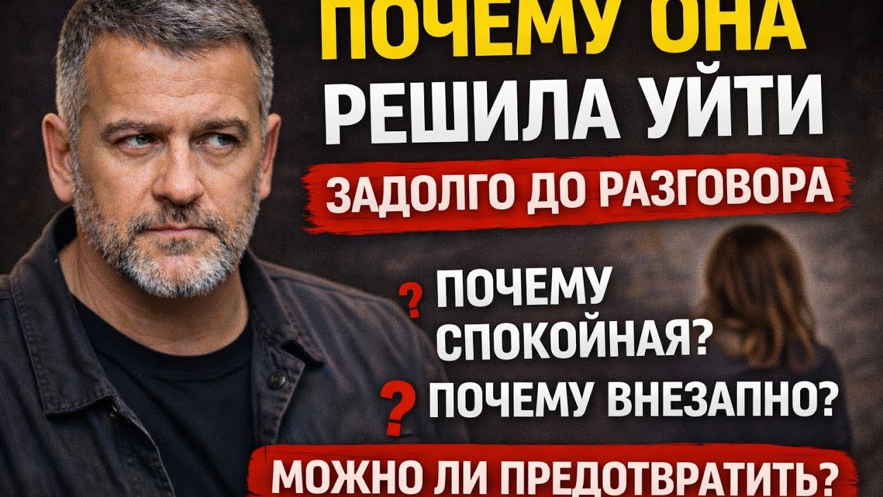 Почему женщина устаёт раньше, чем решается уйти