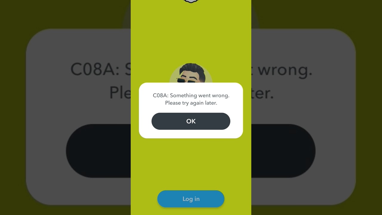 c08a service unavailable problem #snapchat @c14a #20oct #snap #c08a