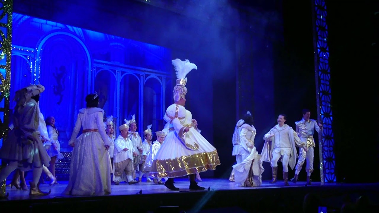 Shirley Ballas spins onto stage - Snow White panto - Assembly Hall Tunbridge Wells