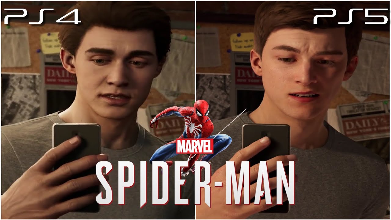 Marvel's Spider-Man Remastered Opening Cutscene Graphics Comparison PS5 vs PS4
