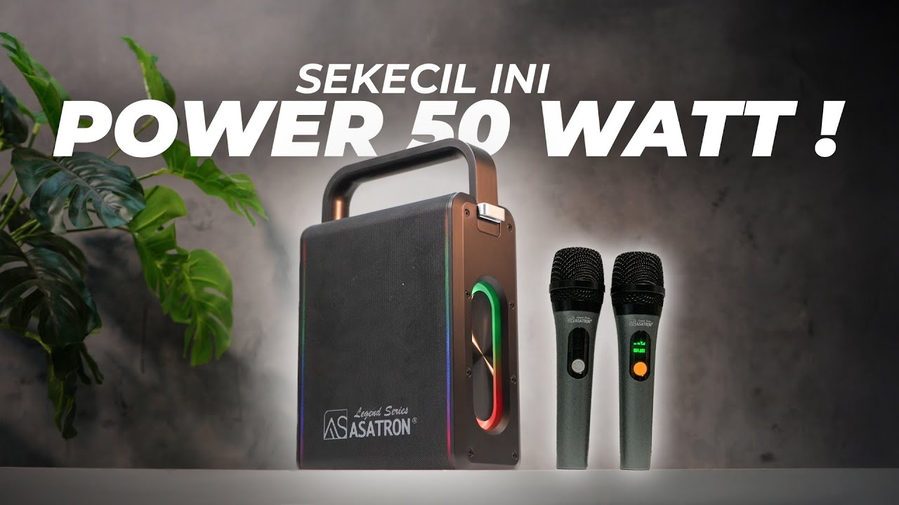 Bye-bye Speaker Besar😁👋!  Review Speaker Asatron Legend L-0501 RGB Karaoke Harga murah bass mantap !