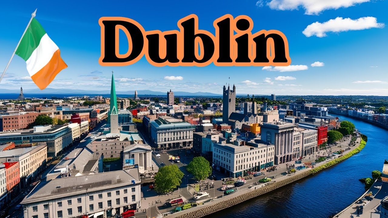Dublin Capital City Ireland Drone Footage 2025 - Travel Video
