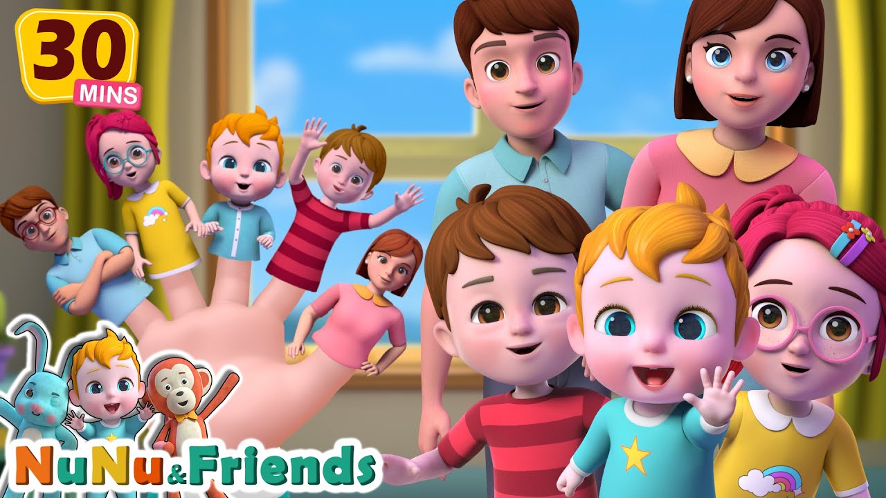 Finger Family Songs | Baby & Toddler Rhymes Collection | Nursery Rhymes - NuNu Tv Animal Time