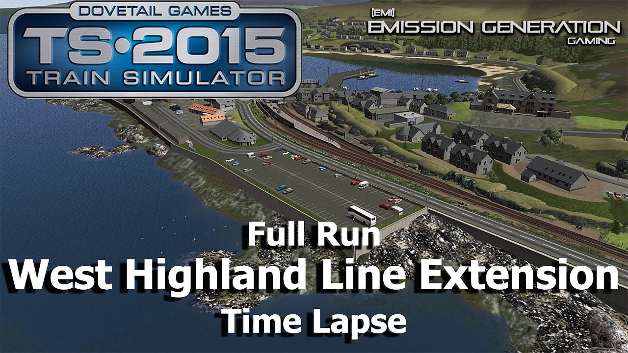 West Highland Line Extension Full Run - Time Lapse - Train Simulator 2015
