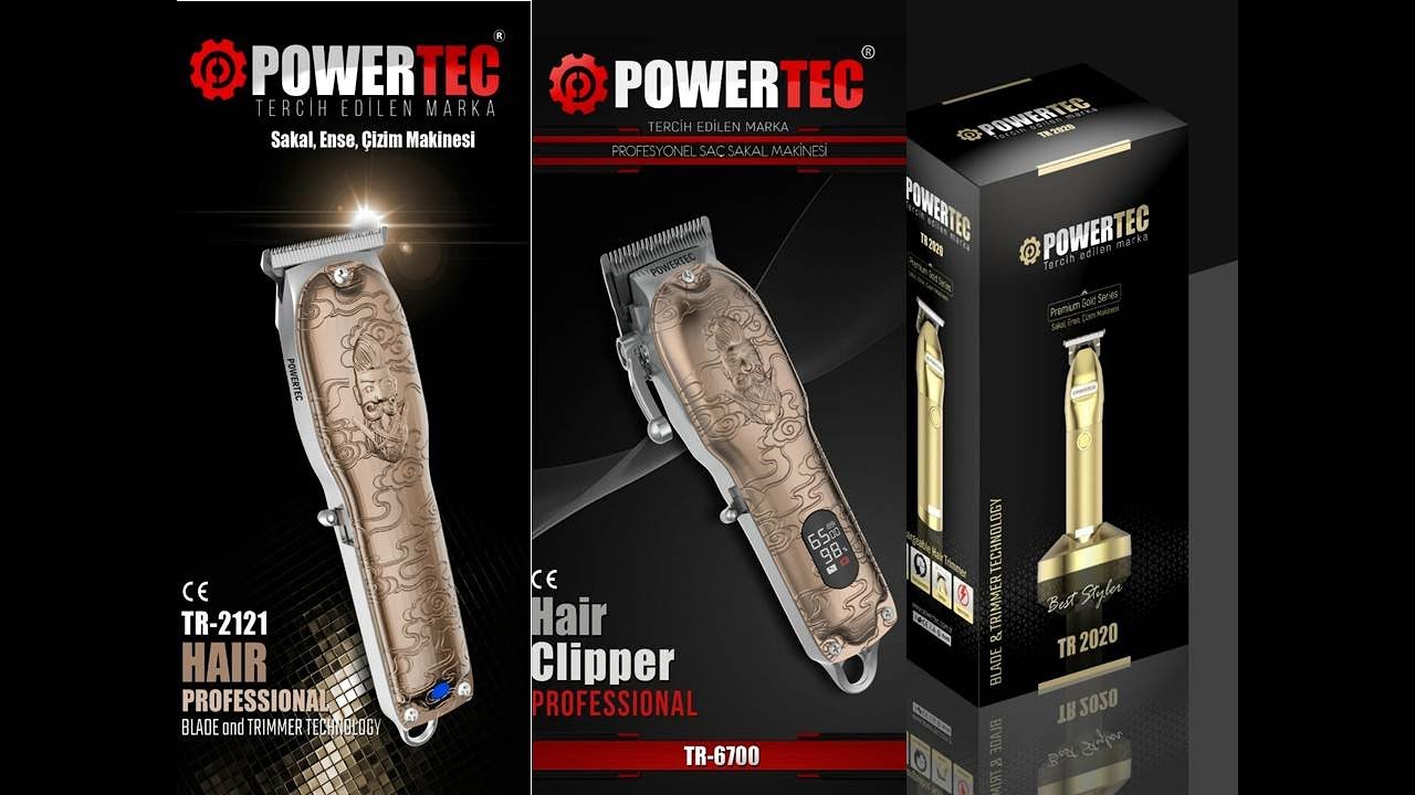 Powertec Tr 2020 Tr 2121 Tr 6700 Tıraş Makinesi Performans videosu.  (POWERTEC RESMİ YOUTUBE KANALI)