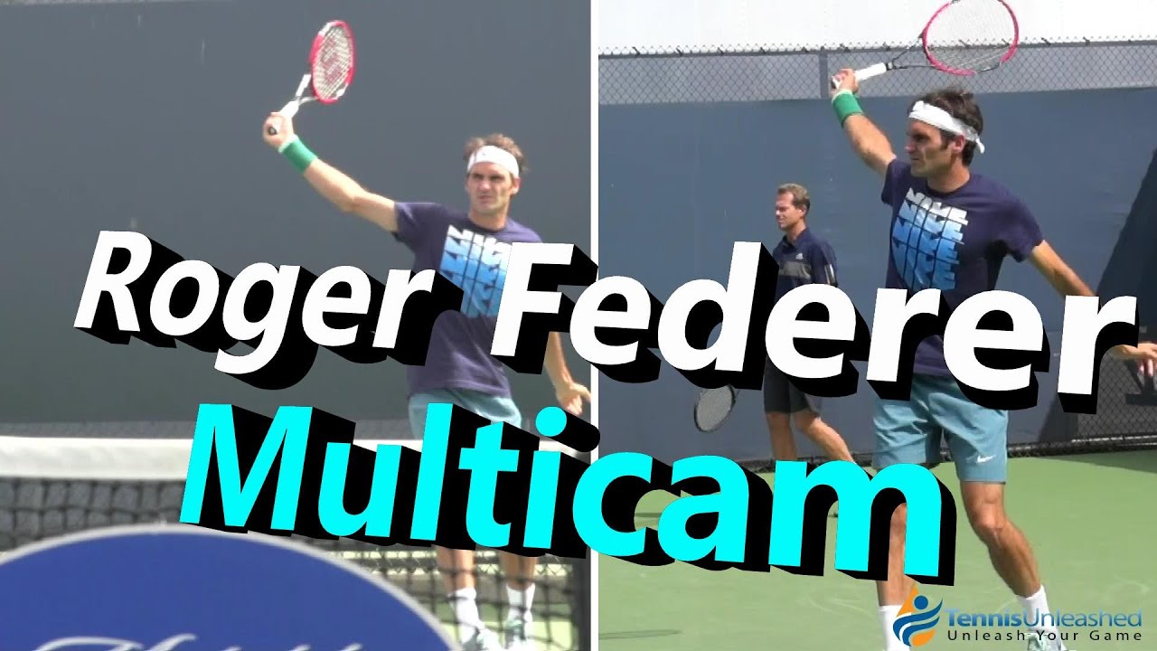 Roger Federer Multicam Practice Session #1 (Cincinnati 2014)