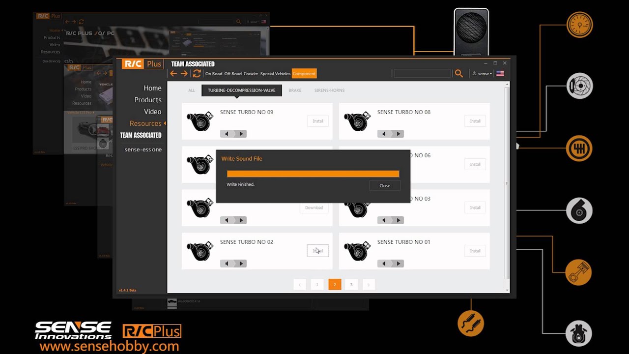 Sense Rc Plus Change Turbo Sound