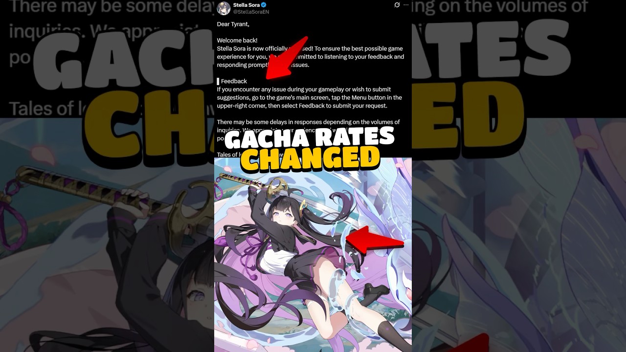 STELLA SORA'S GACHA RATE CHANGES SHOCKS PLAYERS