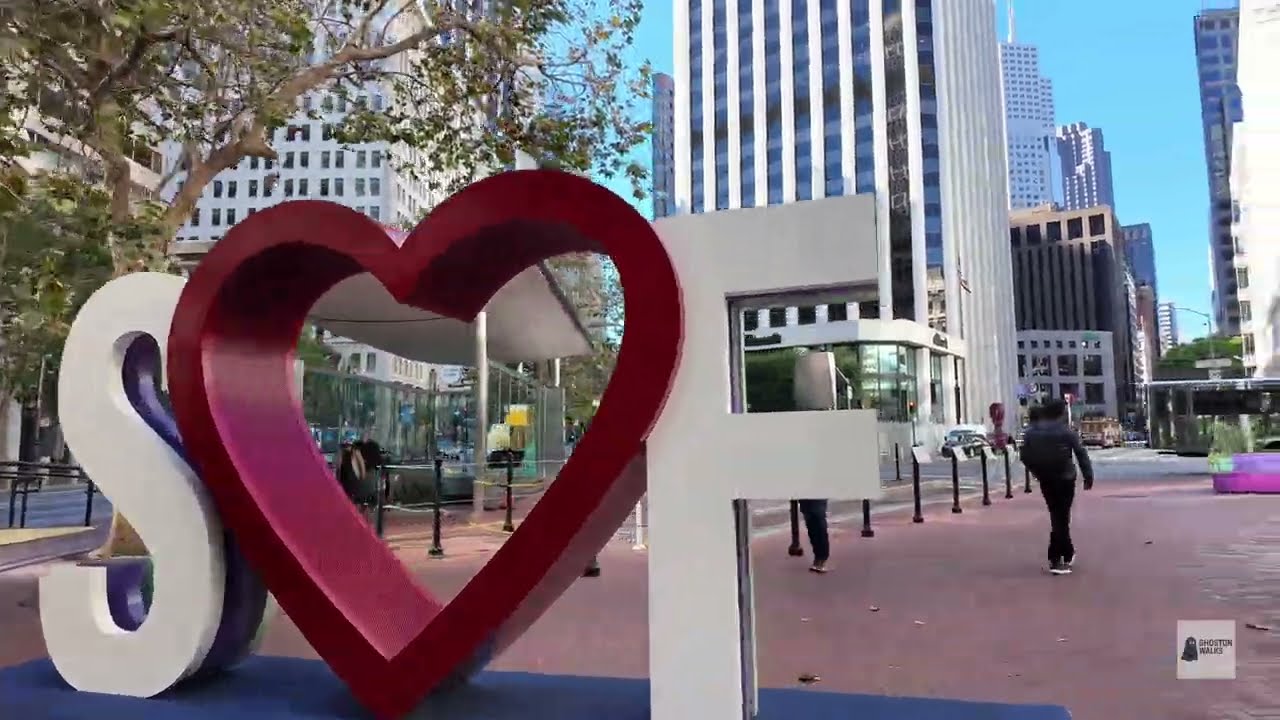 Market Street to Cable Car Turnaround Walk – Downtown San Francisco Chaos (4K Silent) 🇺🇸