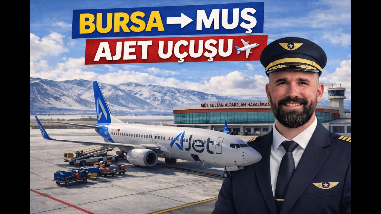 Bursa → Muş AJet Uçuşu! ✈️ Kalkış, İniş ve Uçuşun Tüm Detayları #msfs2020 #flight #ajet #bursa #muş