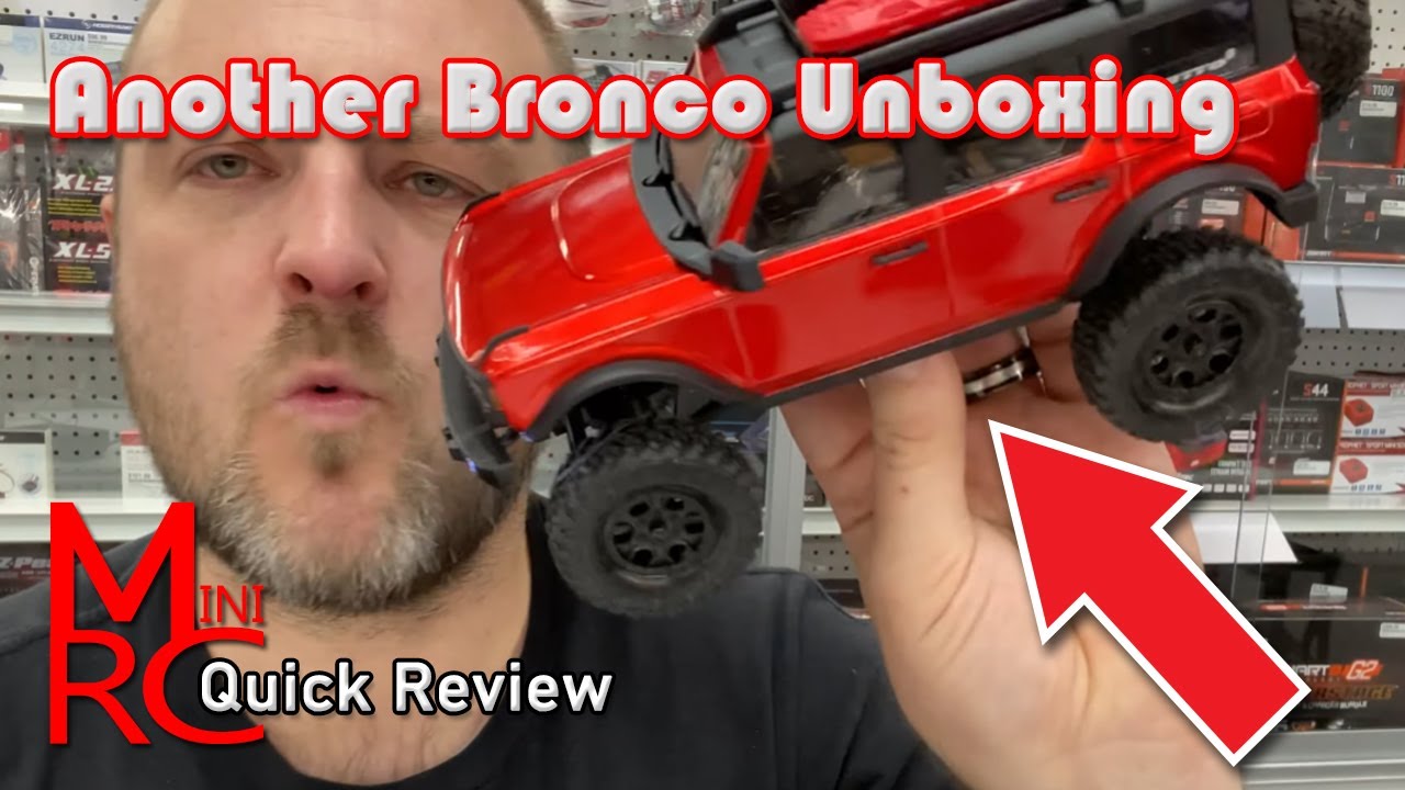SCX24 - Just another New Bronco Unboxing, Quick Review & Drive Over a Bump in the Isle.