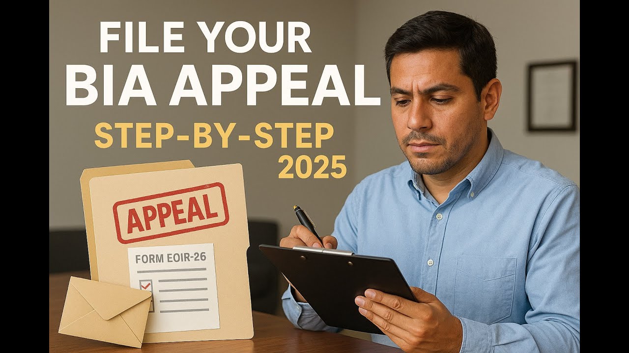 How to File an Appeal with the Board of Immigration Appeals (BIA) | Step-by-Step Process 2025