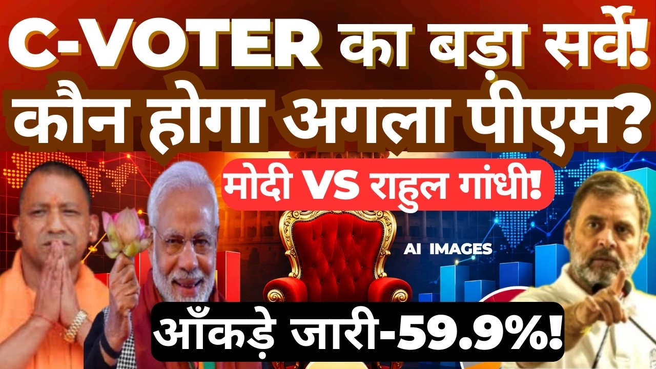 C-Voter Survey Reveals Who Leads the PM Race | Modi vs Rahul Gandhi