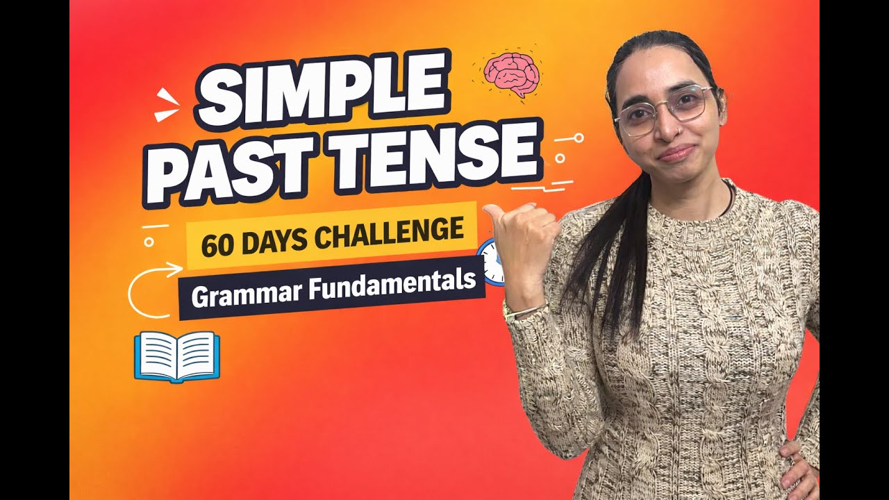 60 days challenge | Tense - Simple Past tense | Grammar fundamentals | in Hindi 
