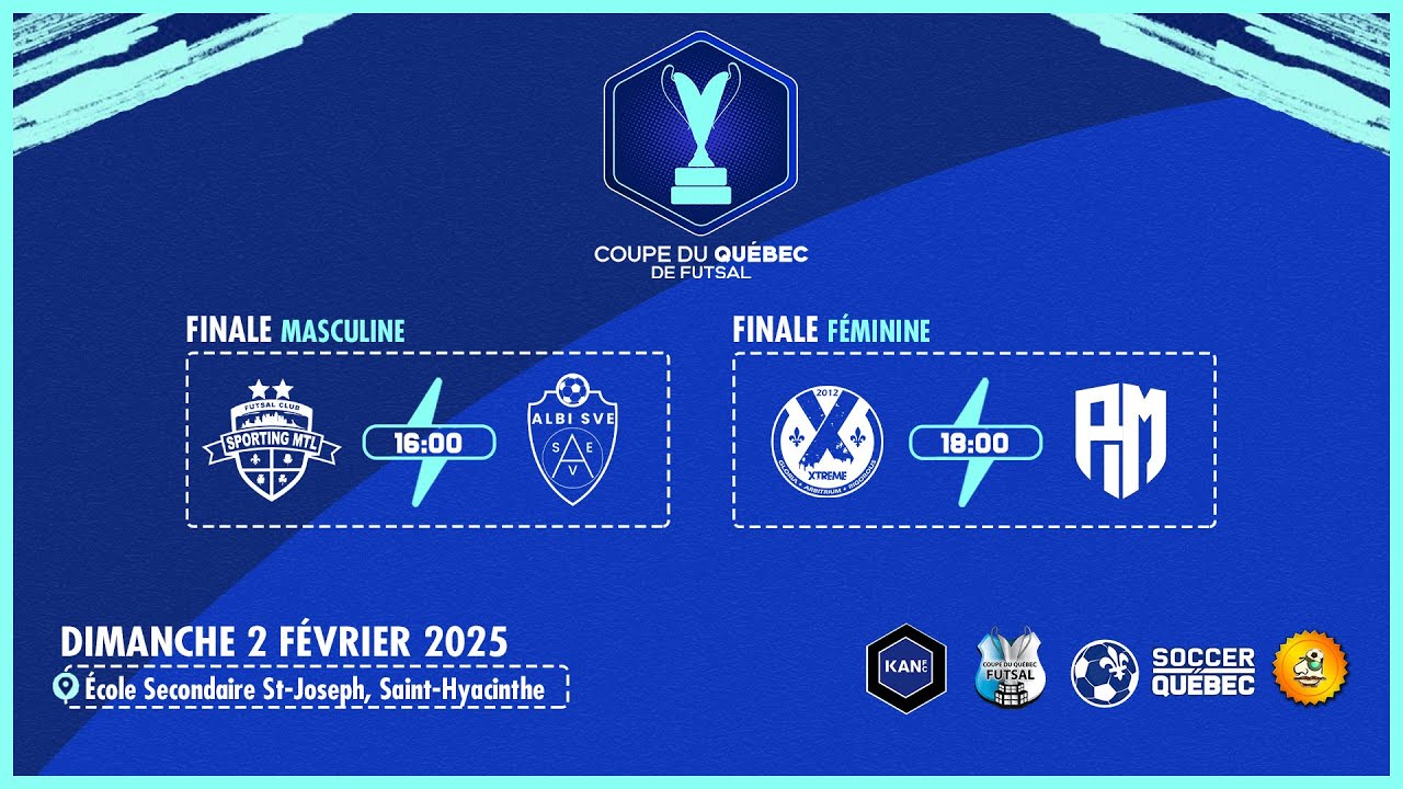 Finales Masculine et Féminine - Coupe du Québec de Futsal 2025