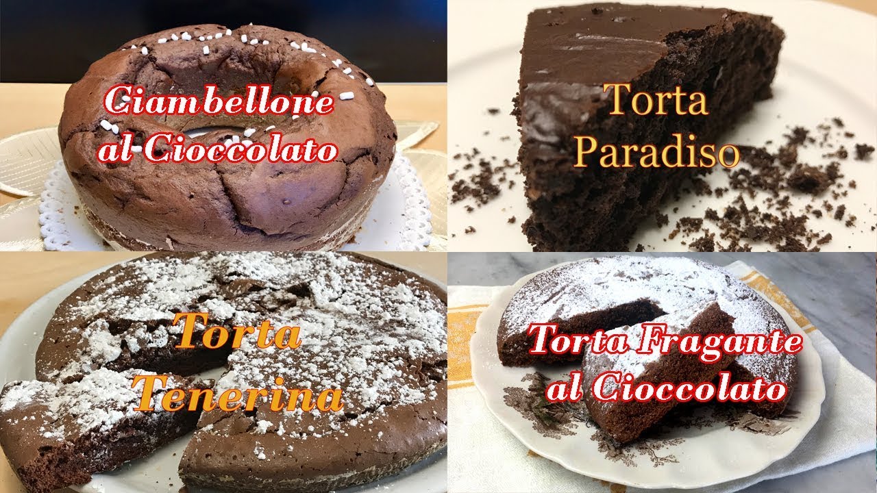 4 Torte al Cioccolato Imperdibili Facili Morbide e Cremose - 4 Easy and Soft Soft Chocolate Cake
