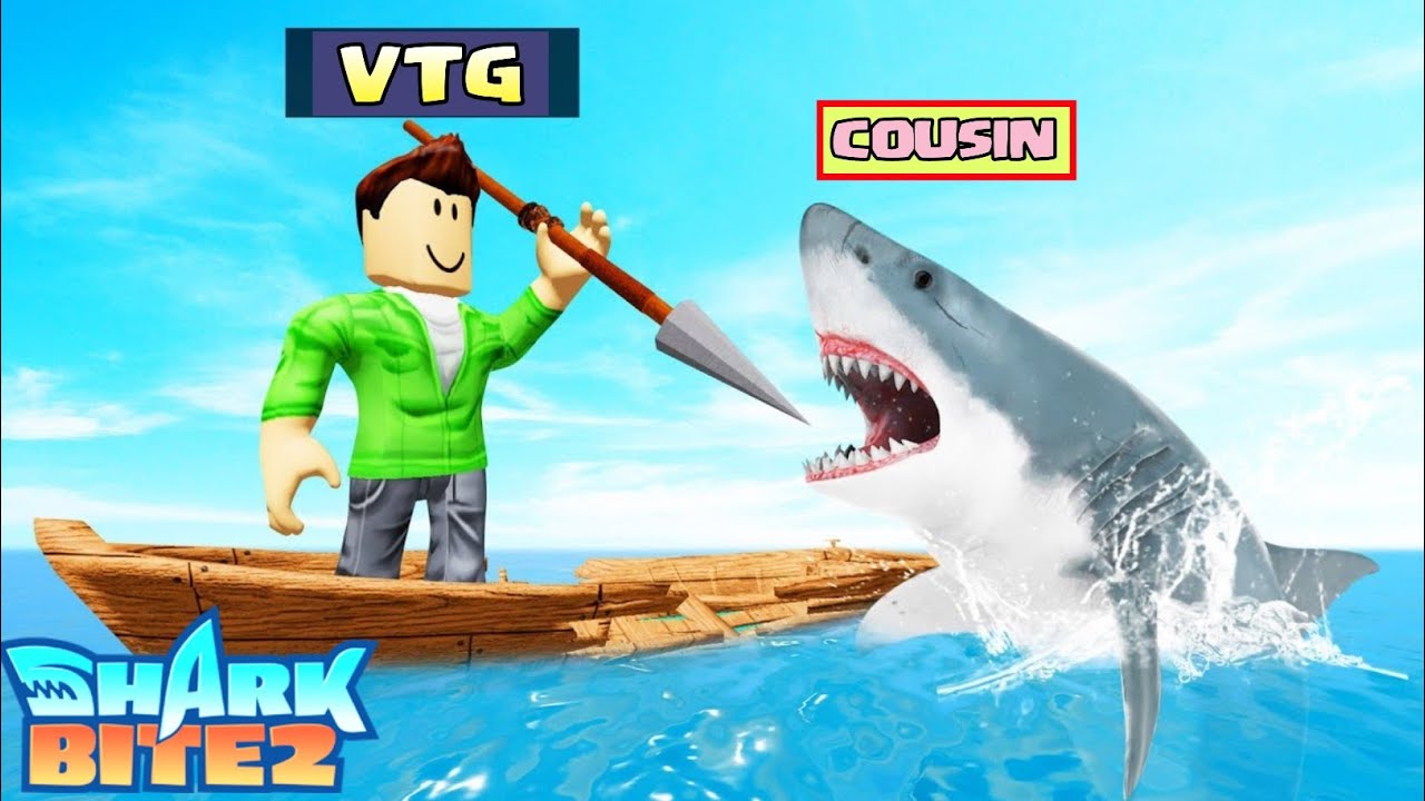 Me And My Cousin Played Sharkbite 2 In Roblox|On Vtg!