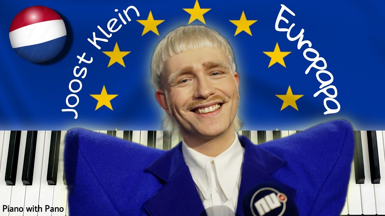 Joost Klein - Europapa | Netherlands 🇳🇱 | Piano accompaniment | Eurovision 2024