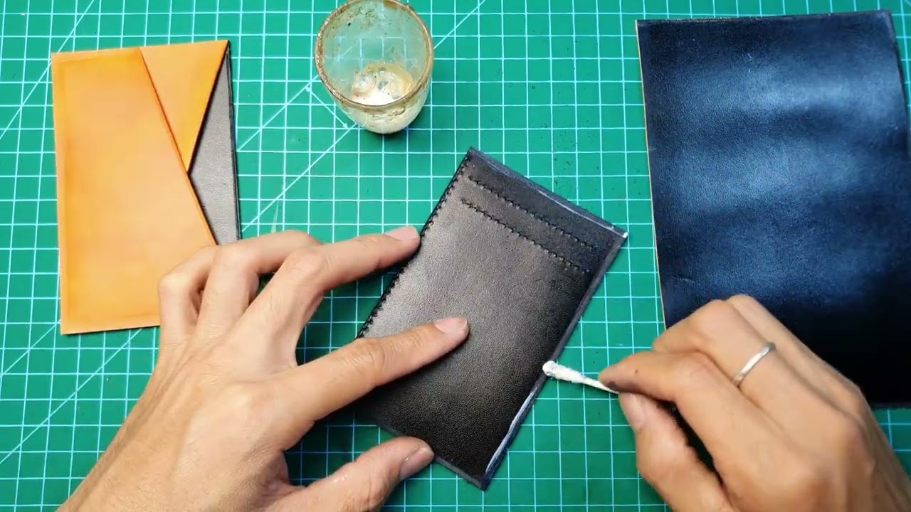 How to Make a Leather Wallet Handmade Bifold wallet. JOYSY LEATHER