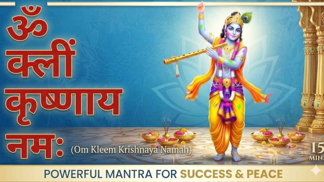 Krishna Beej Mantra | Peace | Wealth | Prosperity // Om Kleem Krishnaya Namaha