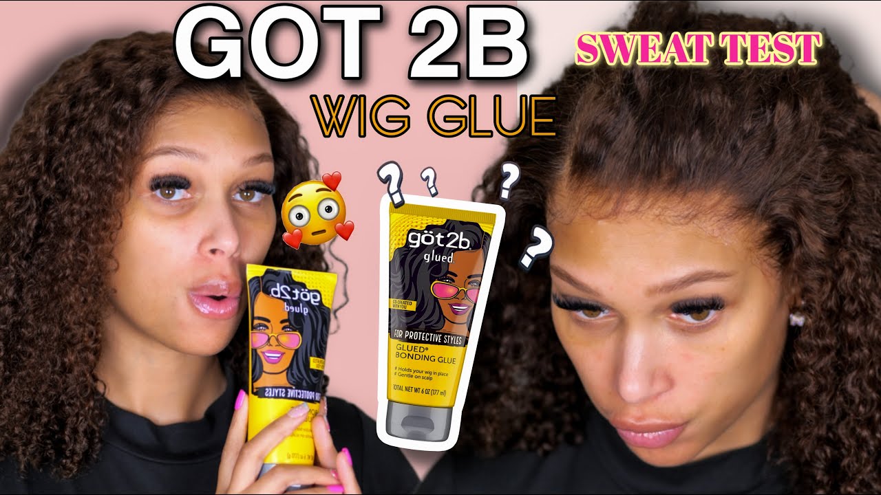 MUST SEE!! 😱 Got 2b WIG GLUE!!  Curly Bob Lace Wig  Install ✨SWEAT TEST✨ Is This Glue Sweat Proof?
