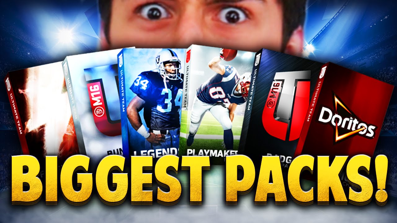 MADDEN 16 BIGGEST PACK OPENING EVER! INSANE FLASHBACK PULL!