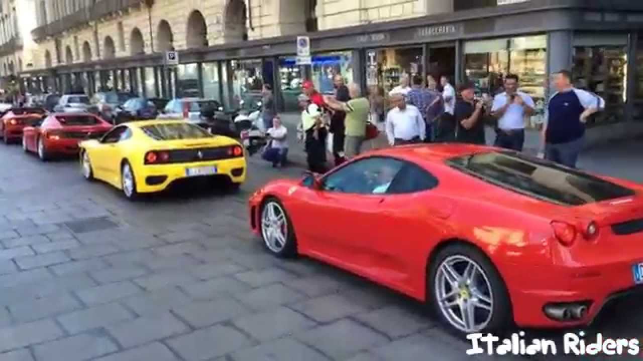 Raduno Ferrari Club Passione Rossa - Piazza Castello - Torino - GoPro HD