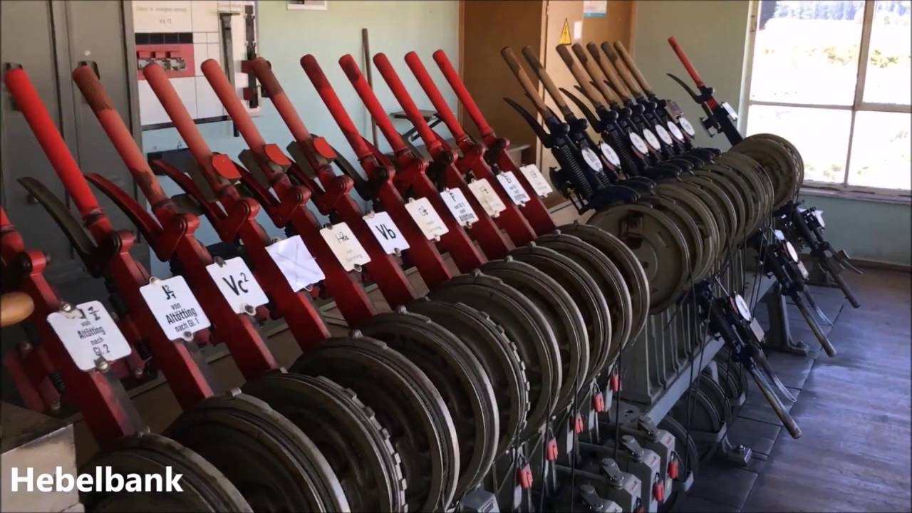Tüssling Mechanisches Stellwerk Innenansicht FullHD