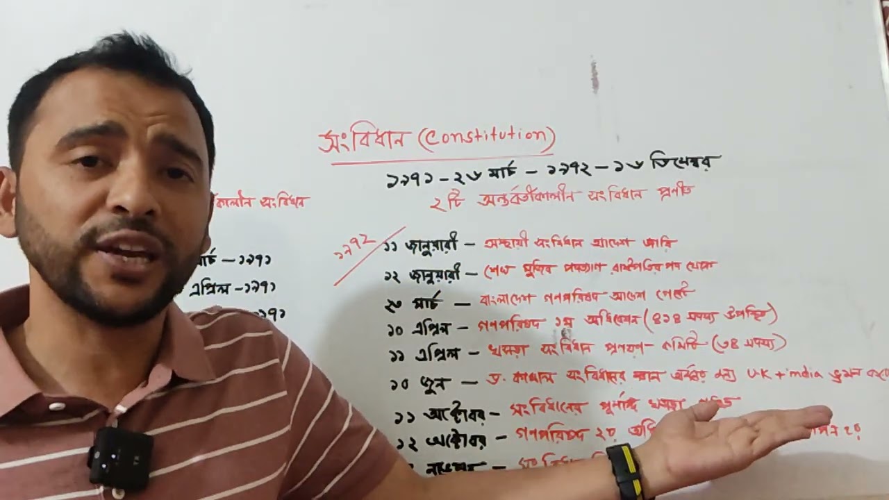 সংবিধান। পর্ব- ২।।৫১ তম বিসিএস 