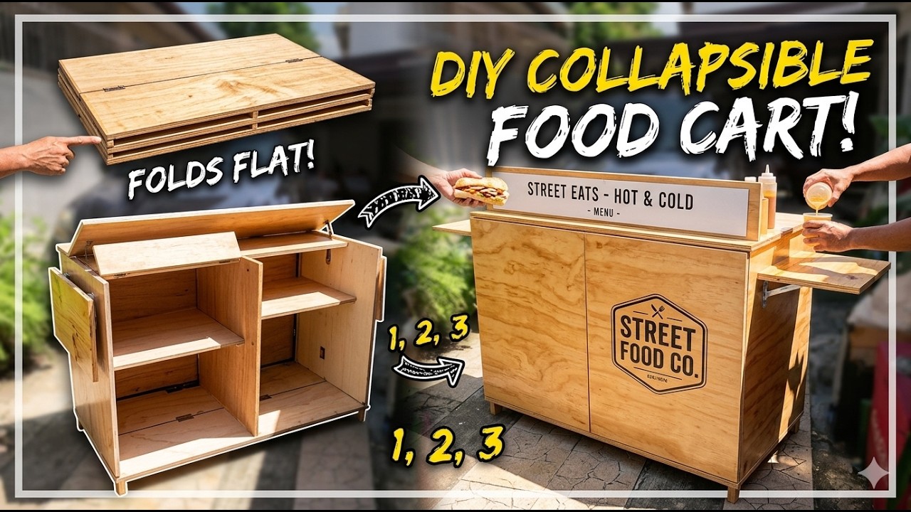 Collapsible/ Foldable Food Cart