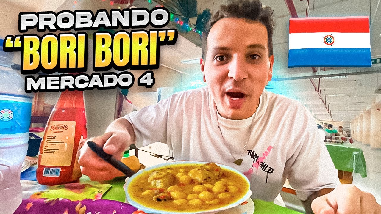 PROBANDO “VORI VORI” PLATO TÍPICO PARAGUAYO EN EL MERCADO 4 DE ASUNCION 🇵🇾