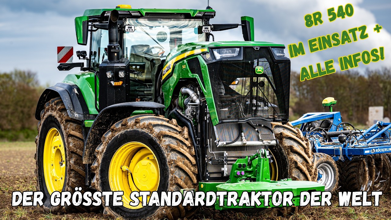 DER GR&Ouml;SSTE STANDARDTRAKTOR DER WELT! 🚜 John Deere 8R 540 im Einsatz