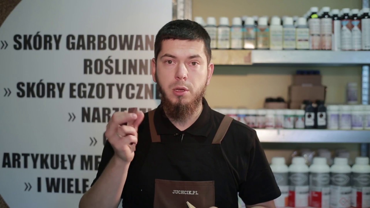 Wykończenie krawędzi skóry (cały proces).
