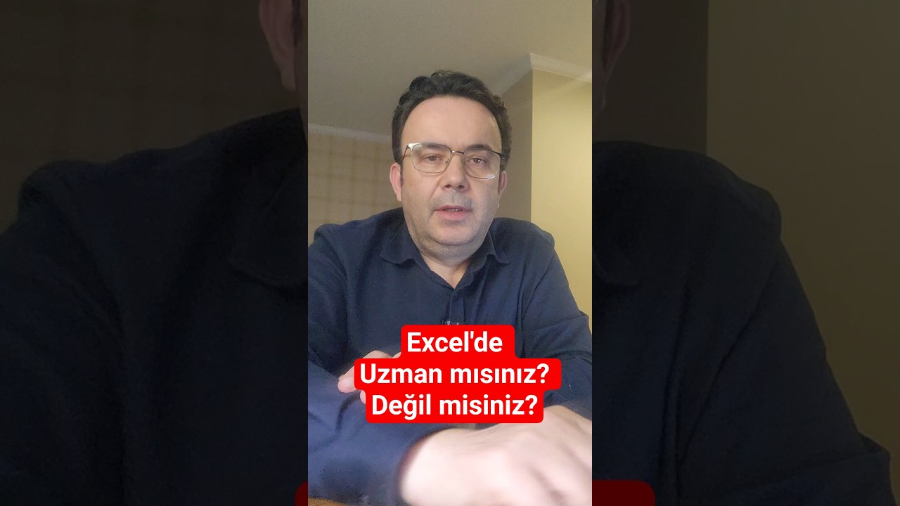 Excel'de bu kısayolu bilmiyorsanız, uzman sayılmazsınız!!