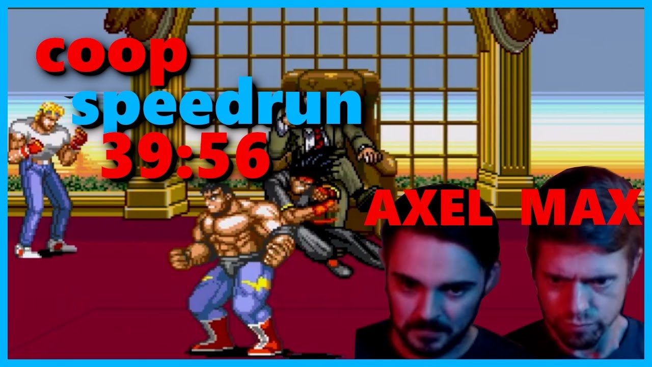 Streets of Rage 2 speedrun Mania coop 39:56 by Anthopants & Kobosh