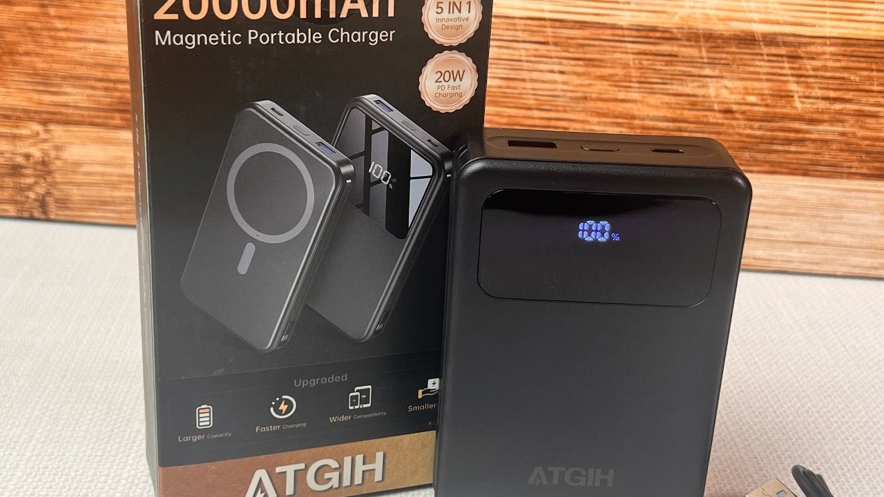 ATGIH 20000mAh 5-in-1 Wireless Magnetic Portable Charger Review