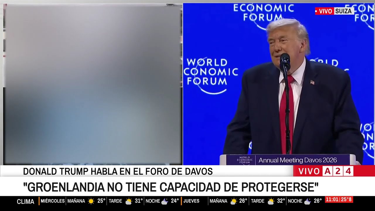 💬 Donald Trump y las claves de su discurso en Davos: inmigración, Groenlandia y Venezuela