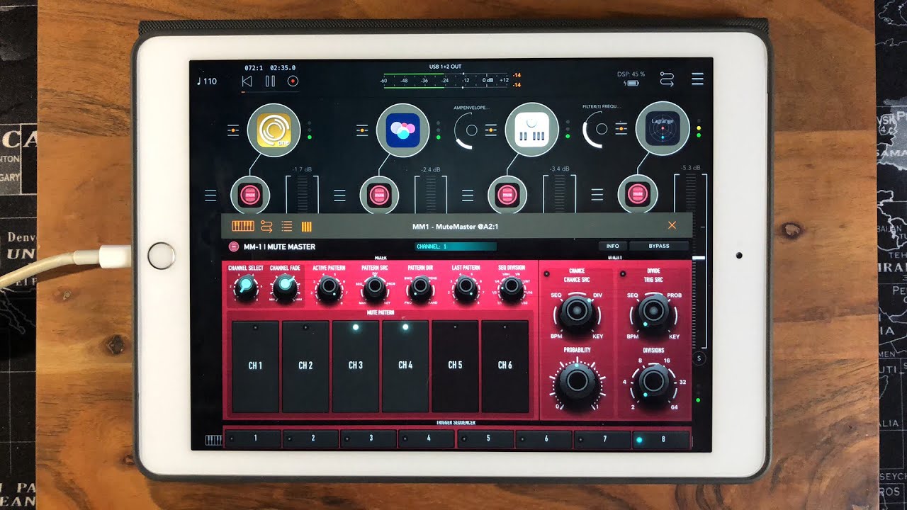 MM-1 MuteMaster Programmable Mixer by Kai Aras - iPad Live Demo